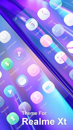 launcher Colorful theme for Realme Xt pro 4 تصوير الشاشة