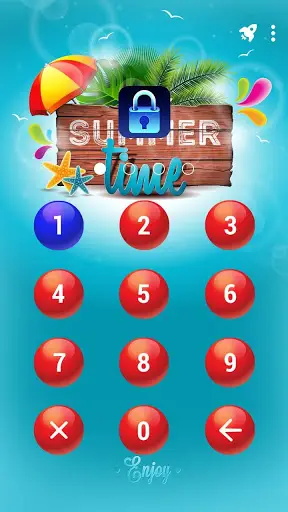 Summer - App Lock Master Theme screenshot 2