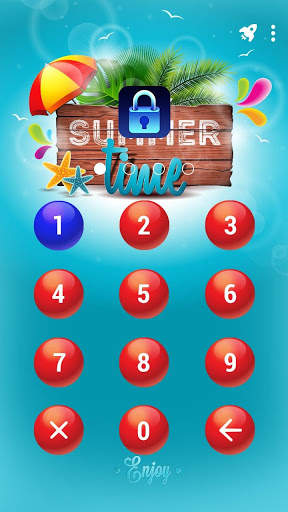 Summer - App Lock Master Theme screenshot 2