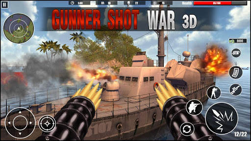 Gunner Navy War Shoot 3d : First-Person Shooters screenshot 1