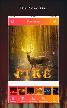 Fire Text Photo Editor 2 تصوير الشاشة