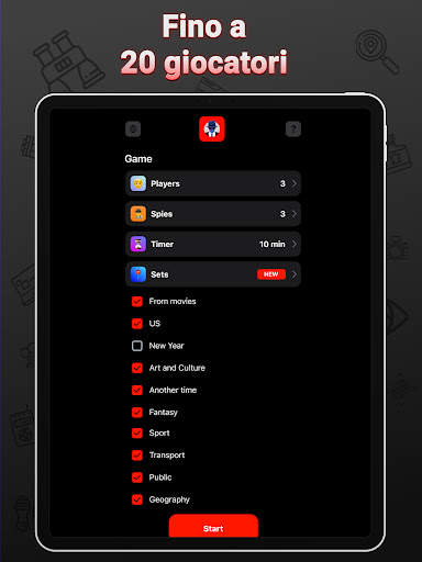 Spia Gioco da tavolo per feste screenshot 7