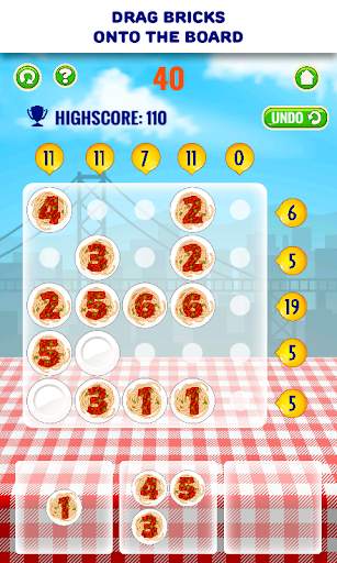 Permainan puzzle angka - makanan screenshot 3