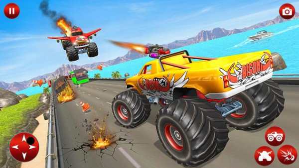 Flying Monster Car Super Moto Robot Transformation screenshot 2