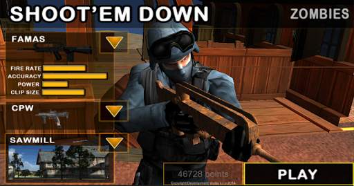 ShootEm Down: Zombies-Thriller screenshot 2