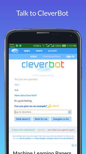 Talking Bot Intelligent screenshot 1