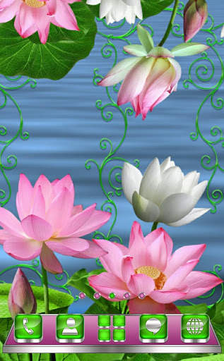 Free Lotus  Go Launcher theme screenshot 2