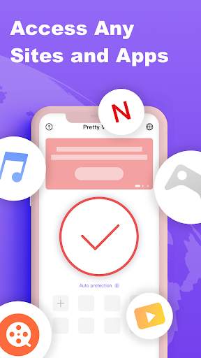 Free VPN & Secure Proxy - Pretty VPN screenshot 3