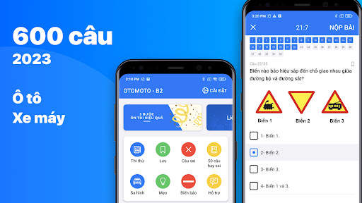 Ôn Thi GPLX 600 Câu - OTOMOTO screenshot 1