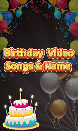 Birthday Effect Video Maker with Song and Name screenshot 1