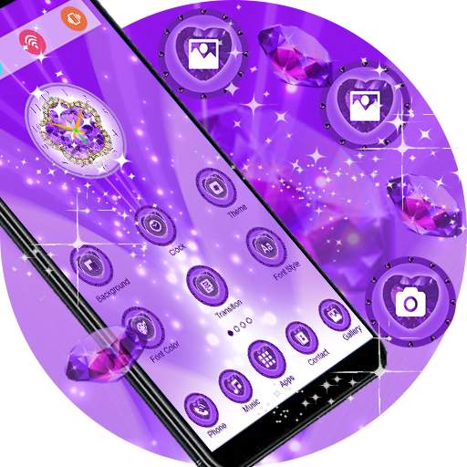 Purple Diamonds Launcher 1.0