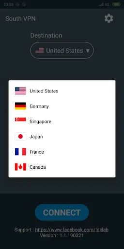 SouthVPN - Best Free VPN for Android screenshot 2