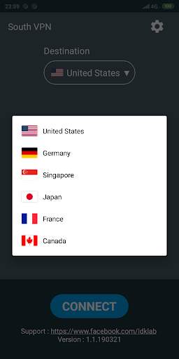 SouthVPN - Best Free VPN for Android screenshot 2