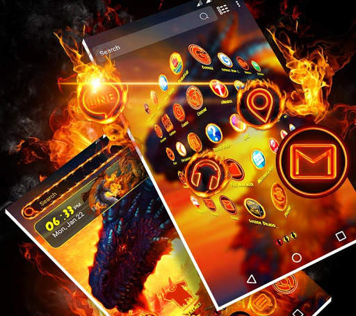 Dragon Launcher Theme screenshot 3