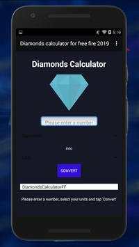 Diamond💎Free Fire Calc FREE скриншот 2