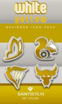 White Yellow Icon Pack screenshot 1