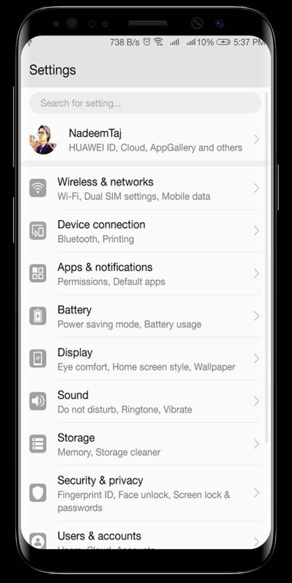 Mi-Ui 10 Grey Theme For Emui 5/8/9 screenshot 7