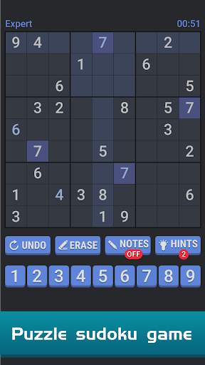 Sudoku Free Puzzle - Offline Brain Number Games screenshot 1