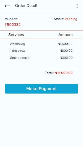 My Wash App screenshot 4