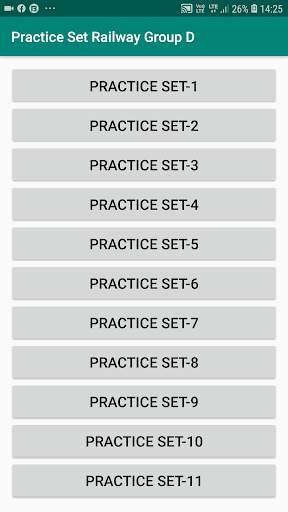 Practice Set Railway Group D Exam screenshot 1