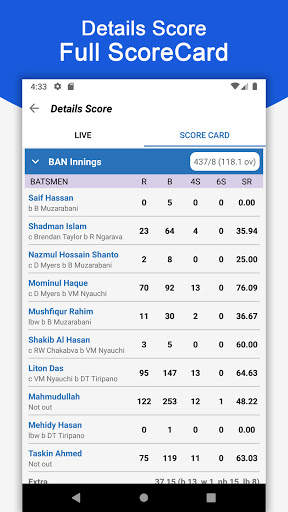 CrickZone: Cricket Live Scores, Live Cricket App screenshot 3