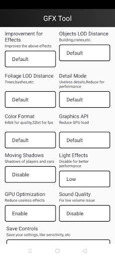 GFX Tool - Launcher Optimizer for Pub gfx screenshot 6
