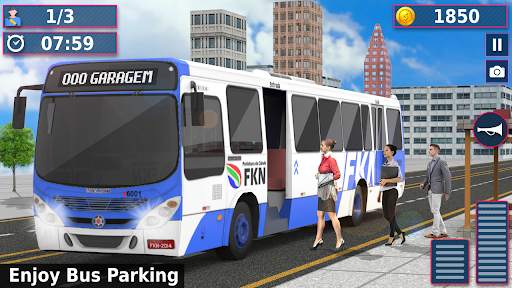 Real City Coach Bus Drive: PvP Free Bus Games 2021 screenshot 4