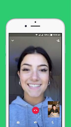 Charli D'amelio fake video call screenshot 2