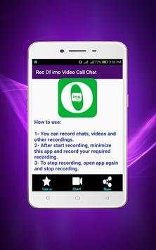 Tips Call Video Record Imo Beta Tlp 2018 screenshot 1