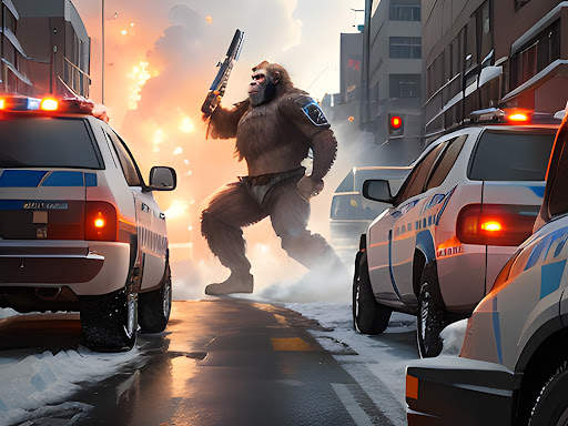 Angry Gorilla Apes City Games screenshot 13
