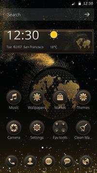 Black gold business desktop theme screenshot 2