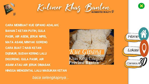 Kuliner Banten Augmented Reality 3D screenshot 5