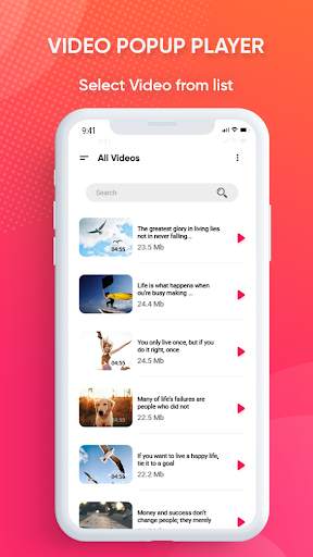 Video Popup Player - Multiple Video Popup Player screenshot 2