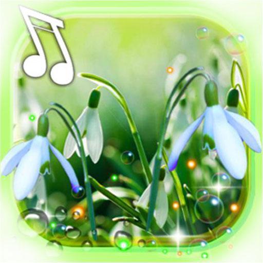 Snowdrops Spring live wallpapar icon