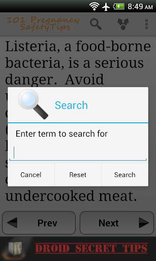 101 Pregnancy Safety Tips Free screenshot 2