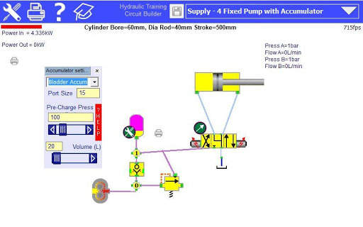 Hydraulic Circuit Simulator screenshot 4