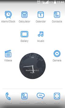 Theme LG home launcher - Azure screenshot 1