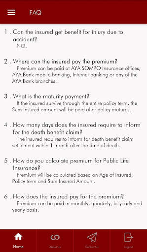 AYA SOMPO Insurance screenshot 6