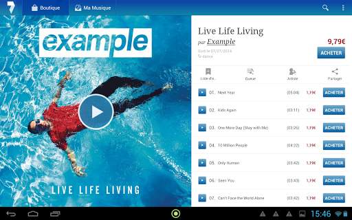 L’appli 7digital sur Android screenshot 13