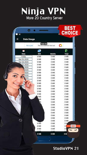 Ninja VPN - Safer Internet & Unlimited VPN screenshot 3