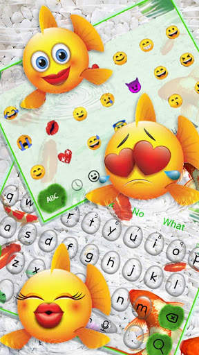 Live Cute Koi Fish Keyboard Theme screenshot 3