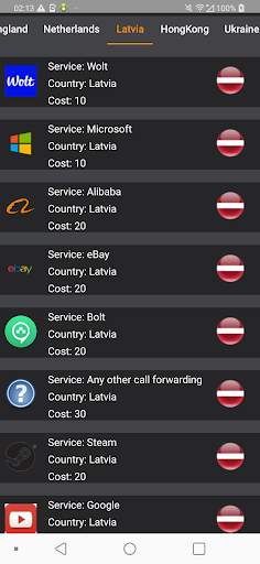 Virtual number - receive SMS screenshot 2