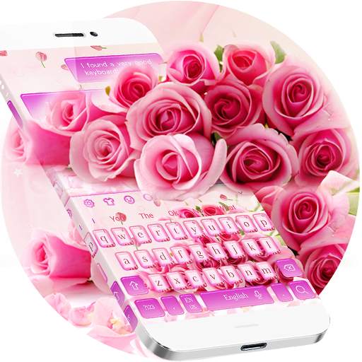 Purple Rose Keyboard Theme 10001005