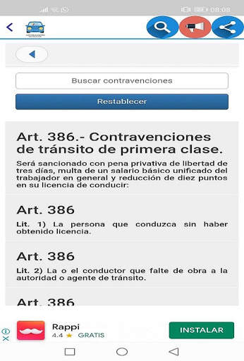 App Transito Ec screenshot 4