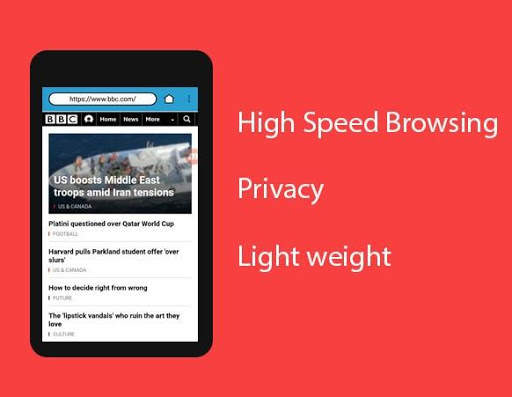 Ws Browser - High Speed Browsing screenshot 1