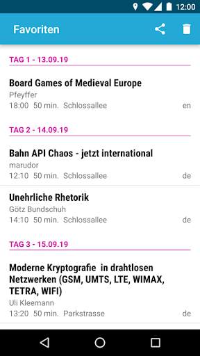 MRMCD 2019 Fahrplan screenshot 4