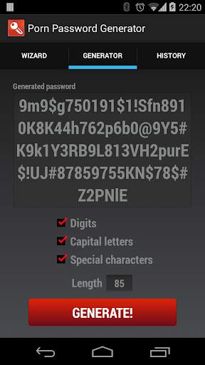 Porn Star Password Generator screenshot 3