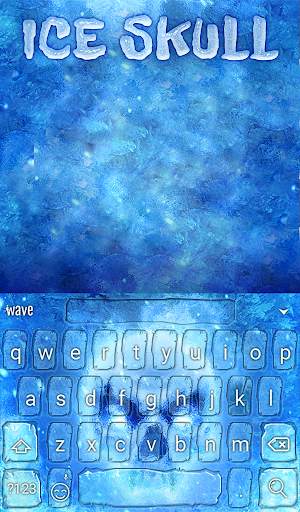 Ice Skull Animated Keyboard   Live Wallpaper screenshot 2