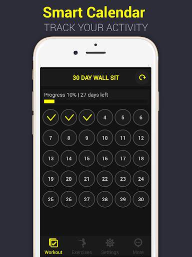 30 Day Wall Sit Challenge Free screenshot 6