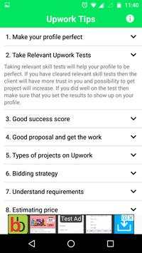 Upwork Tips 3 تصوير الشاشة